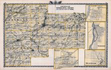 Kendall County Map, Grundy County Map, South Part of Cook County Map, Lacon, Wilmington, Morris, Braidwood
